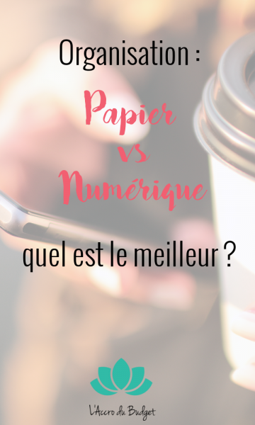 organisation papier numérique