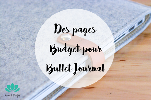 Pages budget pour bullet journal